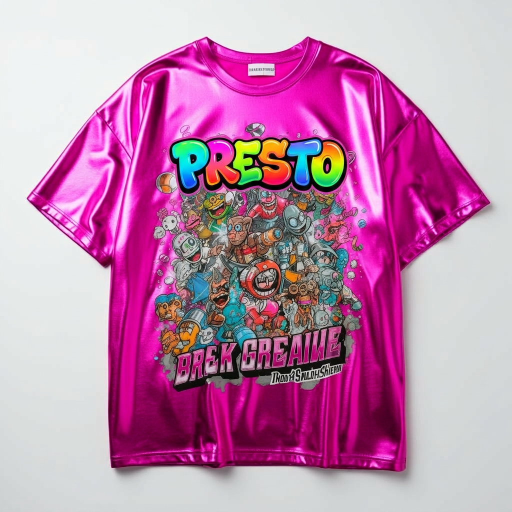 HOT PINK CHROME TEE